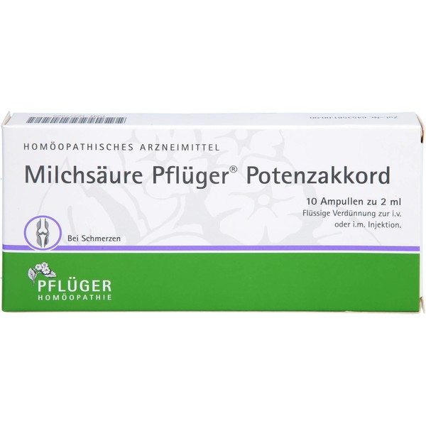 MILCHSÄURE Pflüger Potency Chord Inj.-Lsg.Amp.