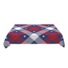 GSRONY Decorative Rectangle Table Cloths Red White and Blue Checkered