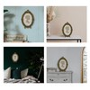 Sunlit Vintage Picture Frame 5x7 Inch, Oval Antique Photo Frames