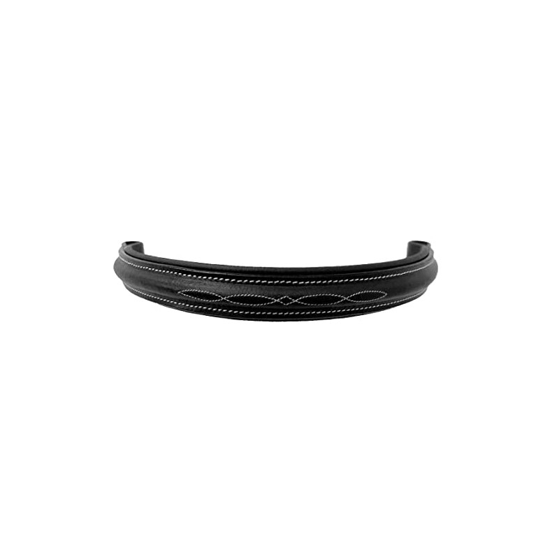 Equitem Fancy Stitch Padded Leather English Replacement Browband (Full 16",