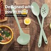 DI ORO Silicone Ladle & Spoons for Cooking – Large