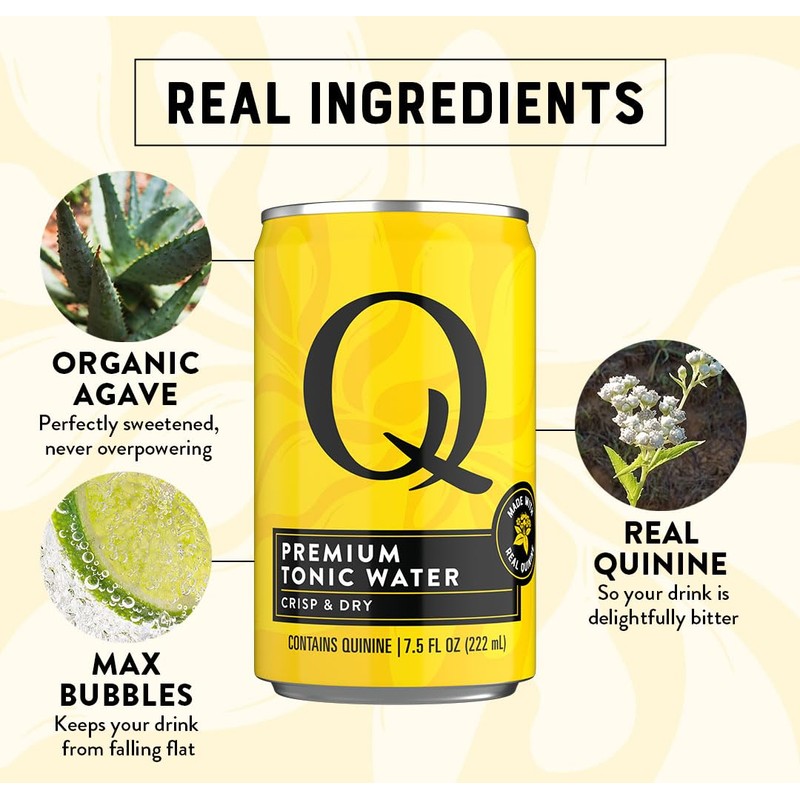 Q TONIC WATER with Real Quinine & Organic Agave -