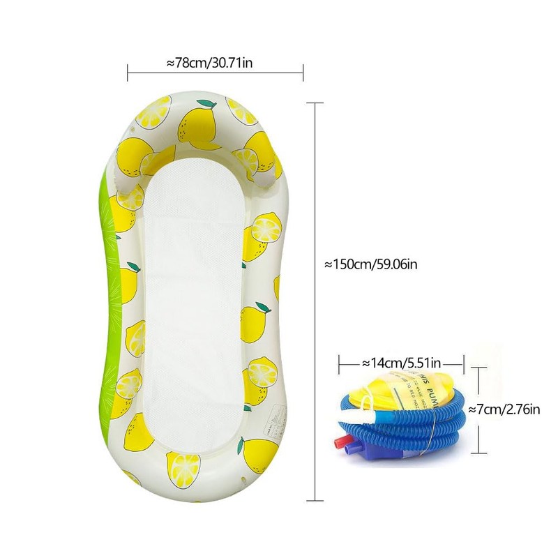 Furforstk Air Mattress Pool Adult 150 x 78 cm Air