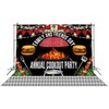 PHMOJEN Picnic Backdrop 10X8FT Family and Friends Day Annual Cookout