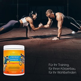 BANDINI Bandini Energia Express 600 g Powder | Drinking Powder for the Supply of Electrolytes, Carbohydrates, Magnesium, and Potassium | For Water Absorption | Low Calorie | Orange | Laboratory-tested, high-dose, vegan