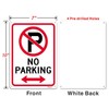 No Parking Signs Outdoor Driveway Metal 25 x 18cm No