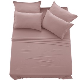 Lux Decor Collection Fitted Sheet - Upto 14 Inches Deep Pocket Sheets - Ultra Soft Brushed Microfiber Fitted Sheet - Wrinkle, Fade & Shrinkage Resistant (Sage, California King)