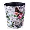 Lingxuinfo Scakbyer Small Trash Can Wastebasket, PU Leather Decorative Trash