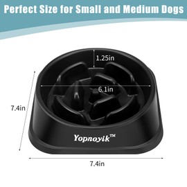 Slow Feeder Dog Bowls 2PCS, Anti-Slip Maze Puzzle Dog Feeding Bowls, Anti-Chocking and Interactive Dog Food Bowls, Bloat Stop Dog Bowls for Small and Medium Dogs and Cats (Black and Navy Blue)