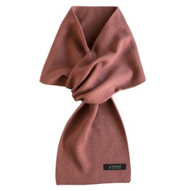 [TAVARAT] 3-second scarf Mens short scarf compact size autumn spring acrylic nylon wool soft touch (terracotta)