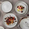 Henten Home Ceramic Dinner Plates, 10 Inch Large Porcelain Steak