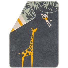 David Fussenegger Maja Giraffe Baby Blanket 75 x 100 cm Anthracite