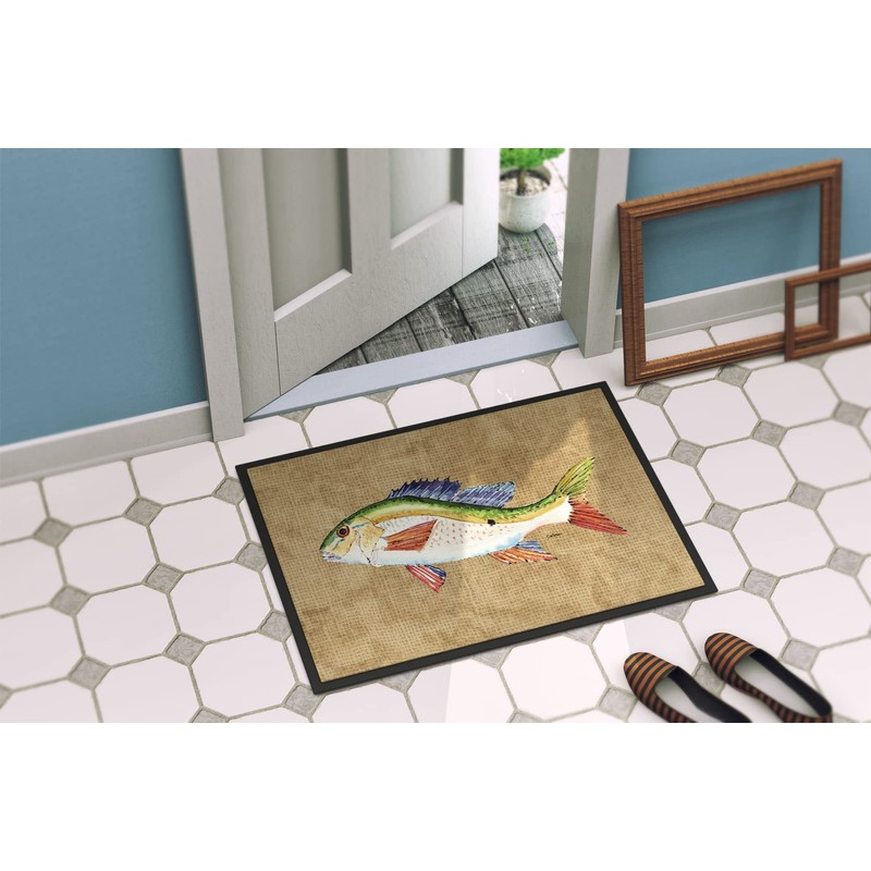 Caroline's Treasures 8816JMAT Rainbow Trout Doormat 24x36 Front Door Mat