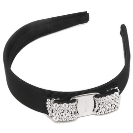 Ferragamo 342758 524893 Women's Headband Accessory, Vara Ribbon, Crystal