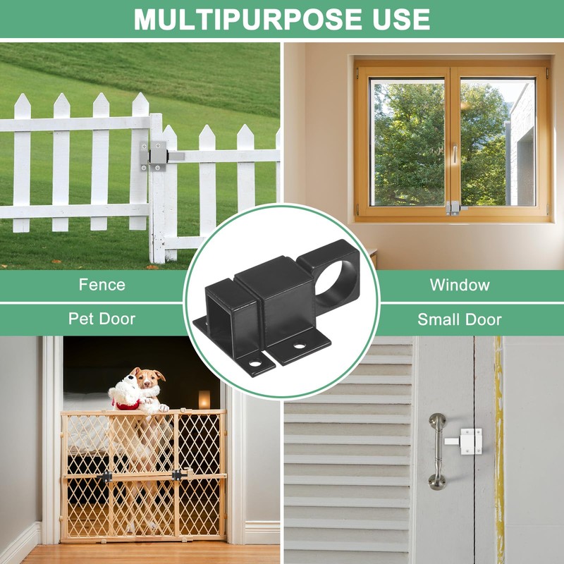 M METERXITY 4-Pack Self-Closing Latch Aluminum Alloy Automatic Window Sliding