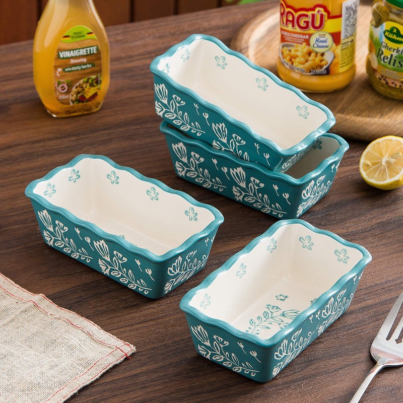 Wisenvoy Mini Loaf Pan Bread Pan Ceramic Loaf Pans for