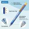 WRITECH Twist Gel Ink Pens: Fine Point 0.5mm Black ink