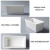 Zerodeko 2Pcs Ceramic Sugar Packet Holder Sugar Packet Storage Packet