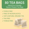 Rosehip Tea 80 Tea Bags Herbal Tea Caffeine-Free Tea 100%