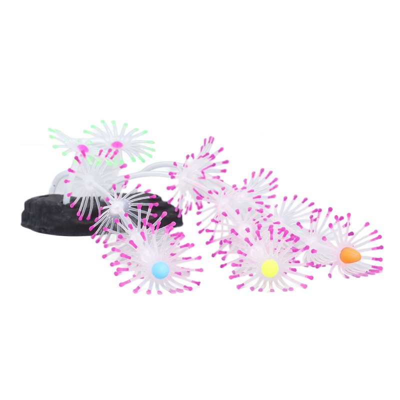 Silicone Glow Fish Tank Decorations Simulation Innovative Landscaping Glowing Artificial