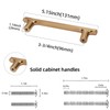 POVEFONK 10 Pack 3-3/4 inch(96mm) Champagne Copper Kitchen Cabinet Handles