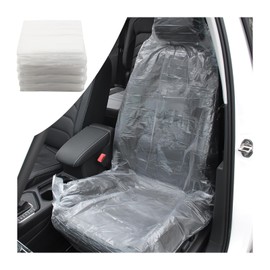 YGDMD 25PCS Disposable Car Seats Covers,Transparent Plastic Seat Covers for Cars to Keep The Seats Clean,Universal Automotive Accessories Car Seat Protector for Cars,SUVs,Trucks