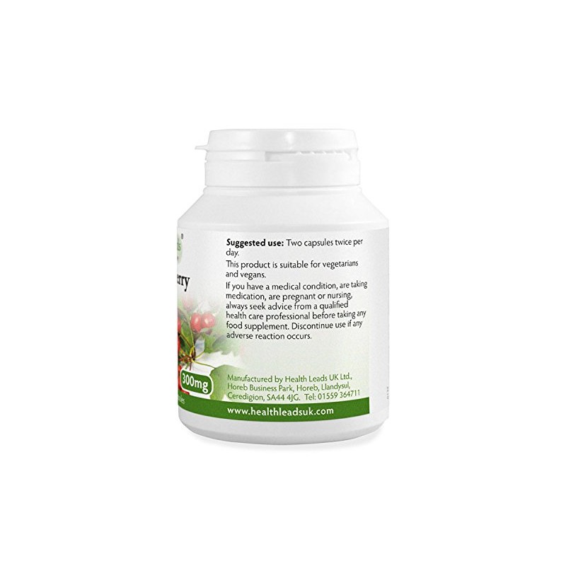 Hawthorn Berry 300mg x 90 Capsules (100% Additive Free Supplements)