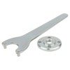 Wolfcraft 2457000 35mm Flange Spanner Straight for Angle Grinder with