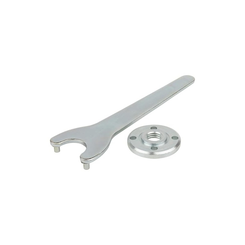 Wolfcraft 2457000 35mm Flange Spanner Straight for Angle Grinder with