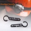 Headlamp Clips Hook Hard Hat Light Clips,Hardhat Headlamp Accessory (200)
