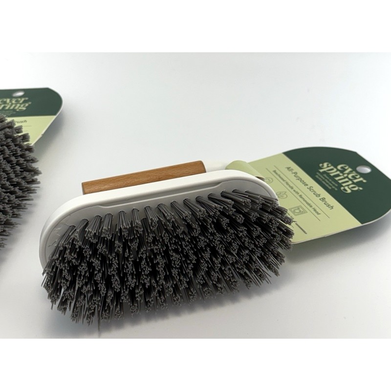 Everspring Lot of 2 Scrub Brush, Cleaning Brushes with Handle