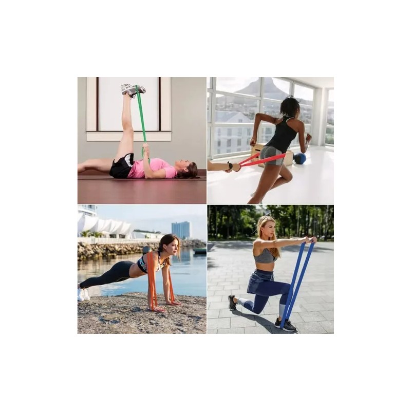 Ligas Resistencia 5 Bandas Elastica Pull Up Entrena En Casa