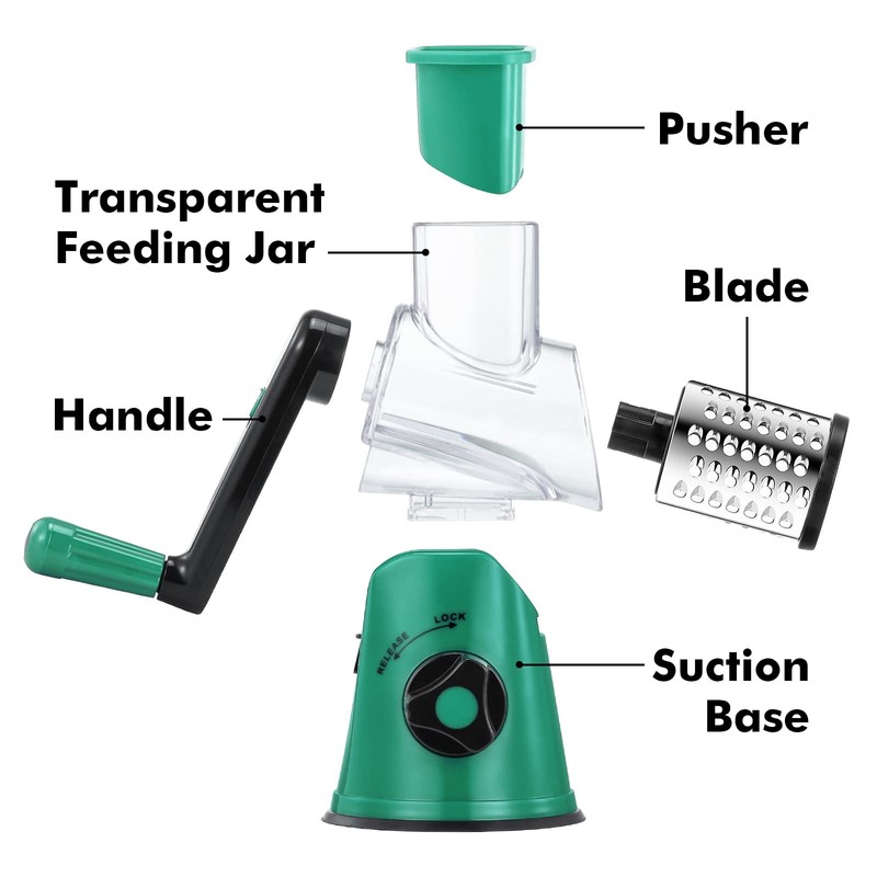 Cheese Grater Rotary, Rotary Grater for Kitchen, Kitchen Grater Vegetable