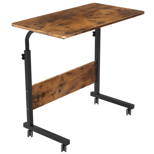 SogesGame Side Table, 31.5in Adjustable Laptop Stand Portable Cart Tray