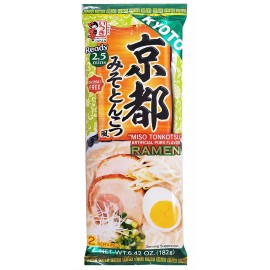 Ituski Japanese Ituski Instant Ramen Variety 6 Pack (Kyoto Tonkotsu,Yuzu Shoyu & Miso)