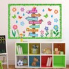 Spring Bulletin Board Spring Floral Careers Signpost Flower Paper Cutouts