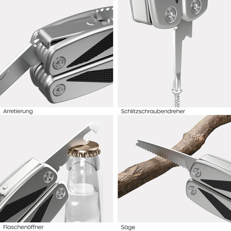 RICHARTZ Grip Tool | Multitool with 10 Functions Including Pliers