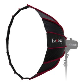Fotodiox 36in EZ-Pro DLX Parabolic Softbox with Profoto & PopSpot Ultra Compatible Speedring - Quick Collapsible 36in (90cm) Softbox with Silver Reflective Interior with Double Diffusion