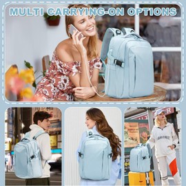 SZLX Hand Luggage Backpack 40 x 20 x 25 cm for Ryanair Cabin Bag Backpack Laptop Waterproof Women's Travel Backpack Hand Luggage Aeroplane Men's Easyjet Hand Luggage 45 x 36 x 20 Backpack with USB