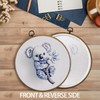 KTYHD Blue and White Chinoiserie Koala Bow Round Wall Art,