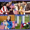 Shimeyao 450 Pcs Mini American Flags on Stick Bulk, 8x12