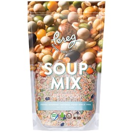 Pereg Natural Foods Soup Mix (16 Oz x 6 Pack), Peas, Beans, Lentils, Kosher, Natural, 1lb