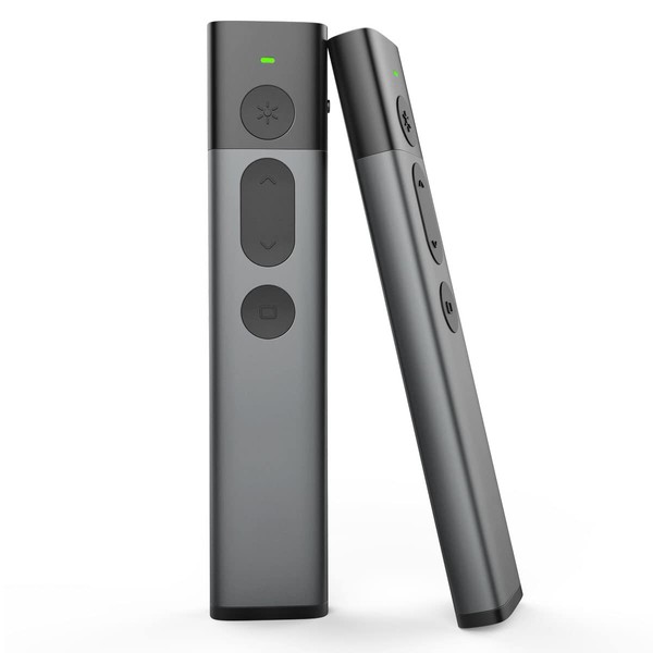 Presentation Clickers for PowerPoint, Rechargeable Aluminum Wireless Presenter Clicker Remote