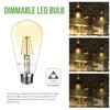 LE ST64 E26 Vintage Edison LED Bulbs, Dimmable, 4W 350