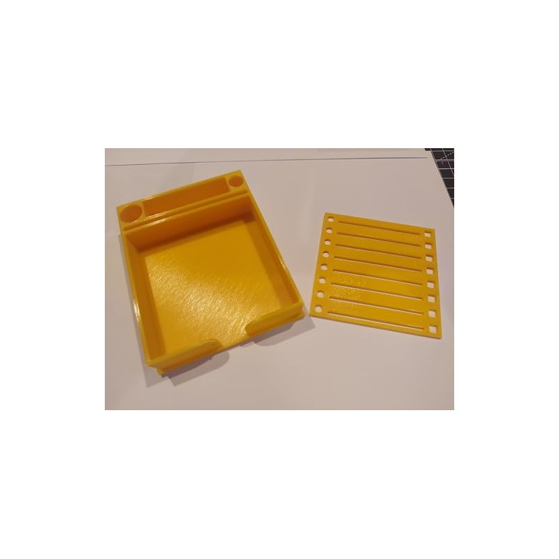 Sticky Note Holder w/Stencil (Yellow)