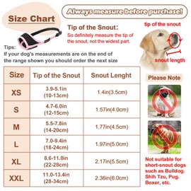 HEELE Dog Muzzle,Soft Nylon Muzzle Anti Biting Barking Chewing,Air Mesh Breathable Drinkable Adjustable Loop Pets Muzzle for Small Medium Large Dogs