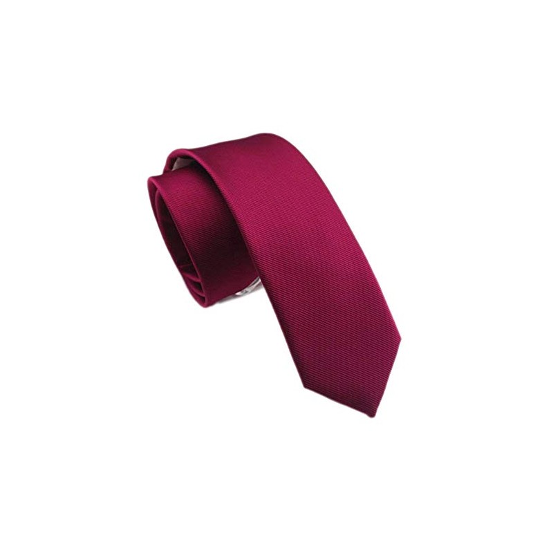 Ctskyte Men Classic Heavy WIne Red Colored Silk Tie Events