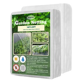 Avzolar Lightweight Breathable pe Garden mesh Netting pest Barrier for Raised beds, fine Insect Netting for Garden Protection, Ideal for Cabbage, Plants, and Viaduct (10ft x 30ft)