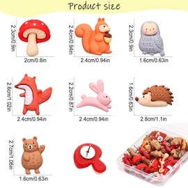 Animal Push Pins, 30PCS Cartoon Bear Bunny Thumbtack Drawing Pins Thumb Tacks Animal Decorative Push Pins for Map Pinboard Photo Display Wall Office School Home Use