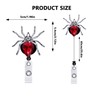 Red Spider Retractable Badge Holder Reels Cute Halloween Spider Badge